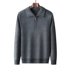 Jersey de punto con media cremallera para hombre - Lauro