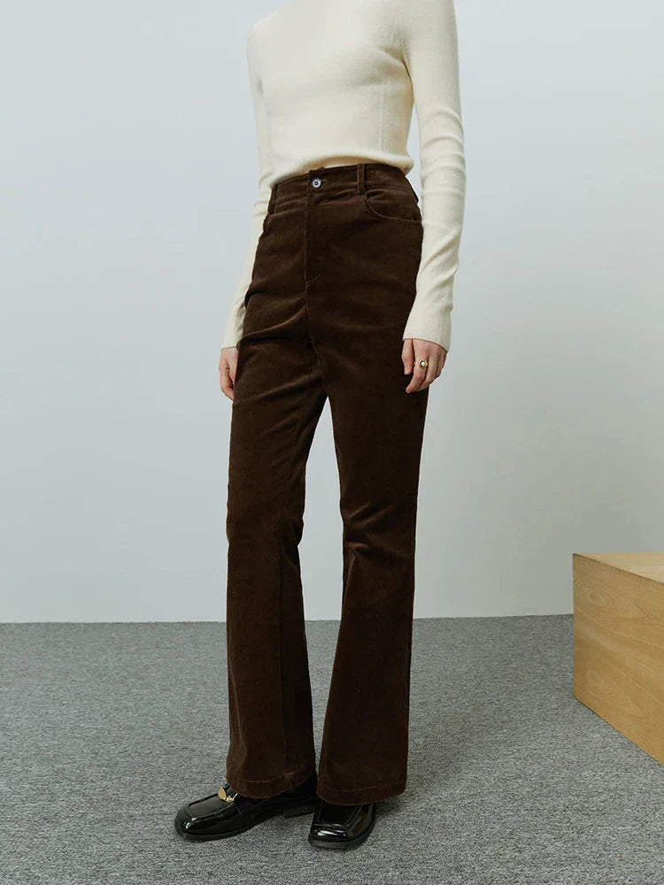 Pantalón de pana para mujer de silueta recta - Ailbhe