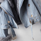 Chaqueta vaquera para mujer con ribete - Serene
