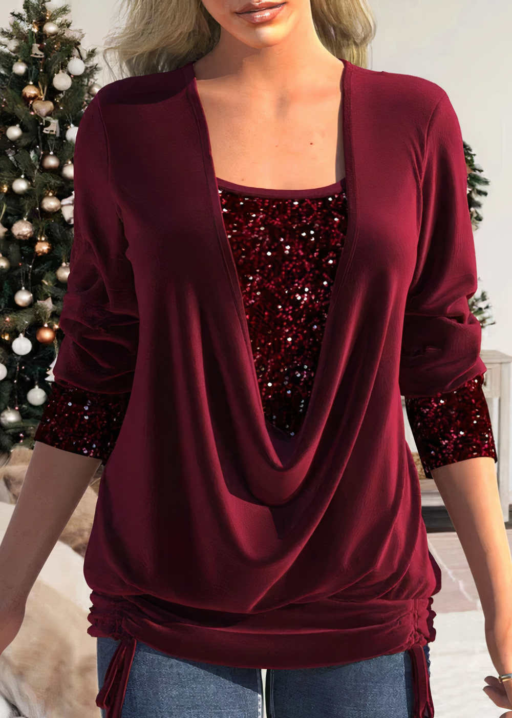 Victoria - Glamour 2025: Encantadoras blusas brillantes