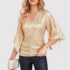 Sunny - Elegante y cómodo top de lentejuelas para mujer