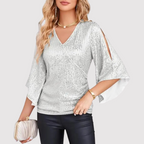 Sunny - Elegante y cómodo top de lentejuelas para mujer