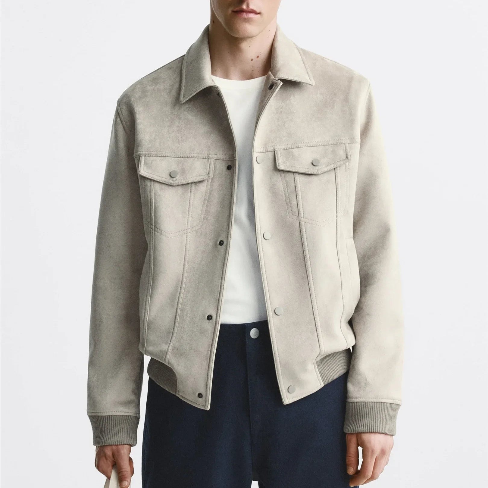 Chaqueta para hombre efecto ante - Marceau