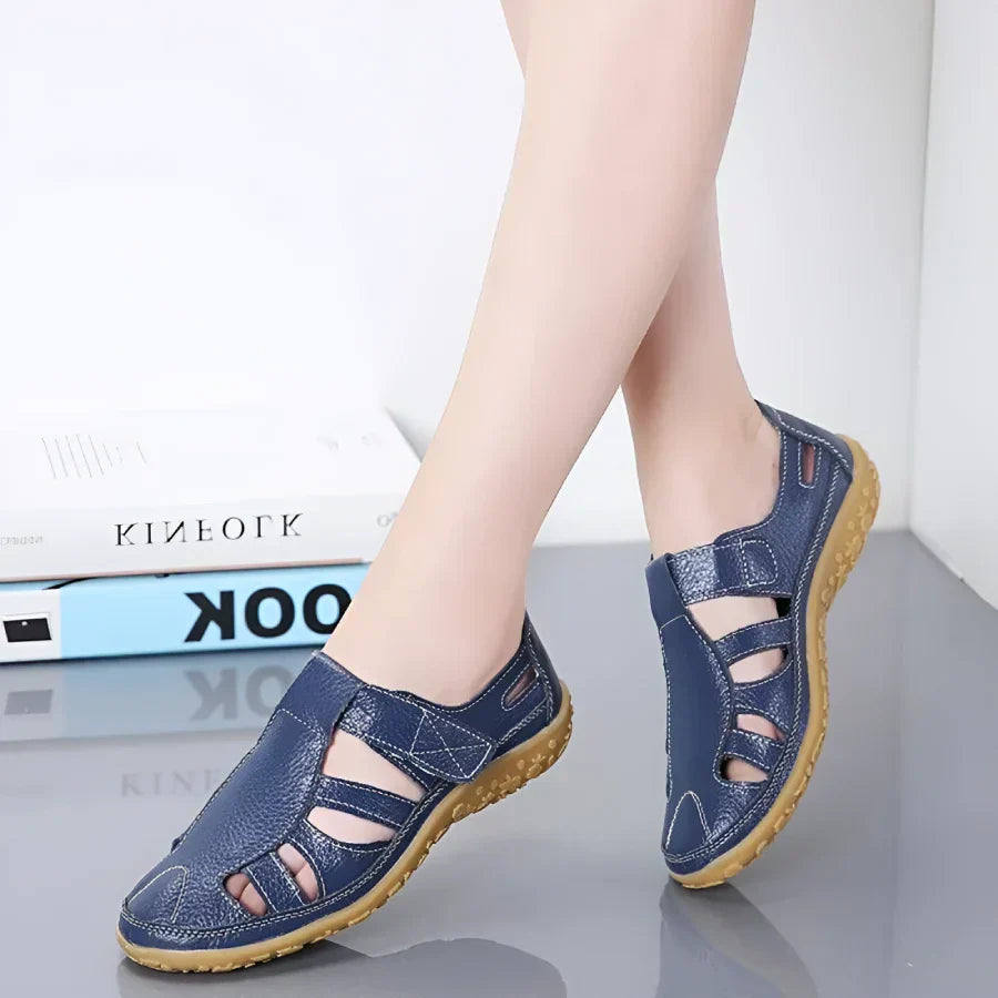 Salas - Sandalias vintage de piel auténtica