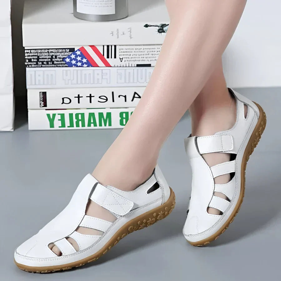 Salas - Sandalias vintage de piel auténtica