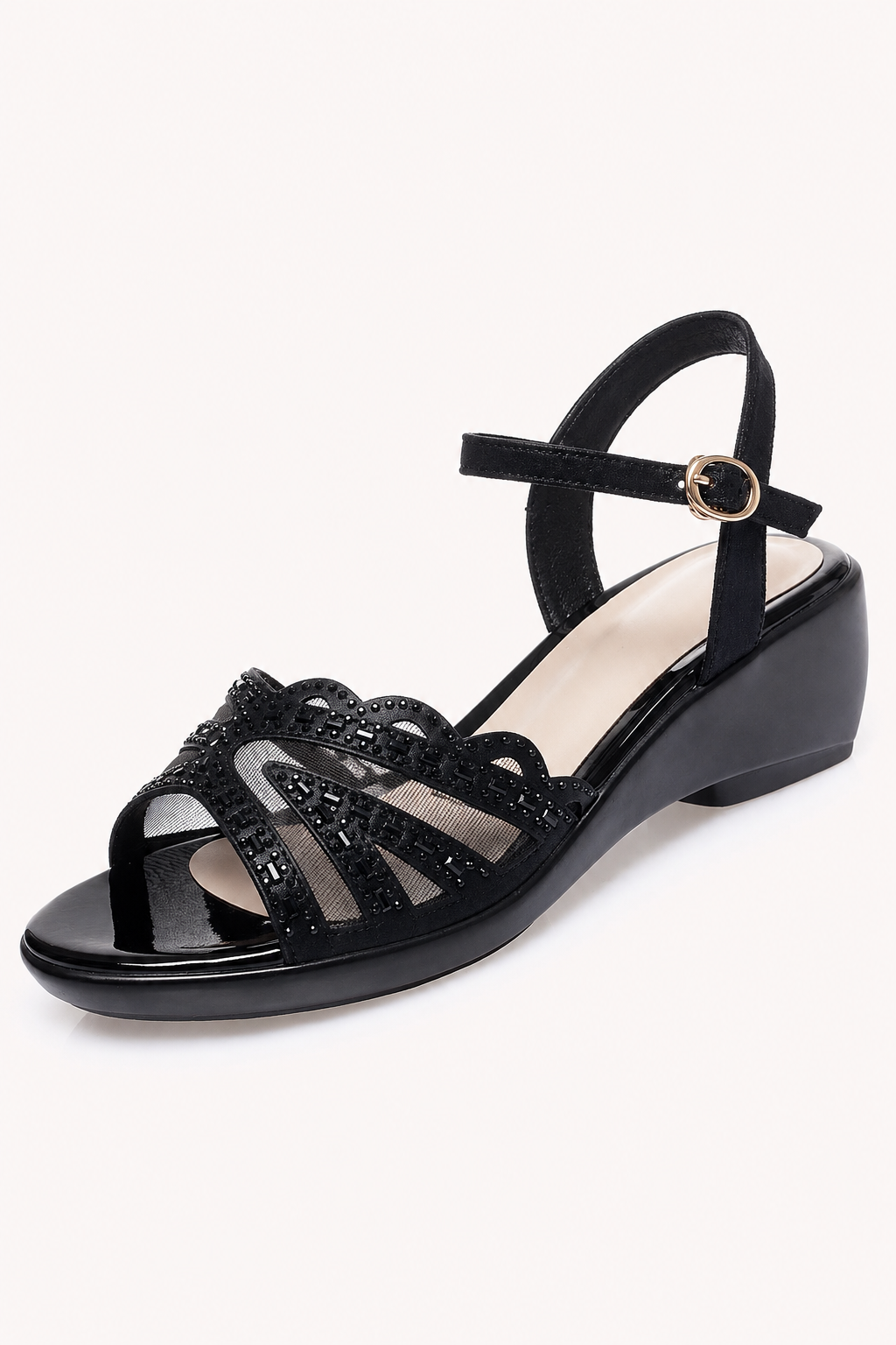 Sandalias ortopédicas elegantes para mujer con cuña baja - Romina