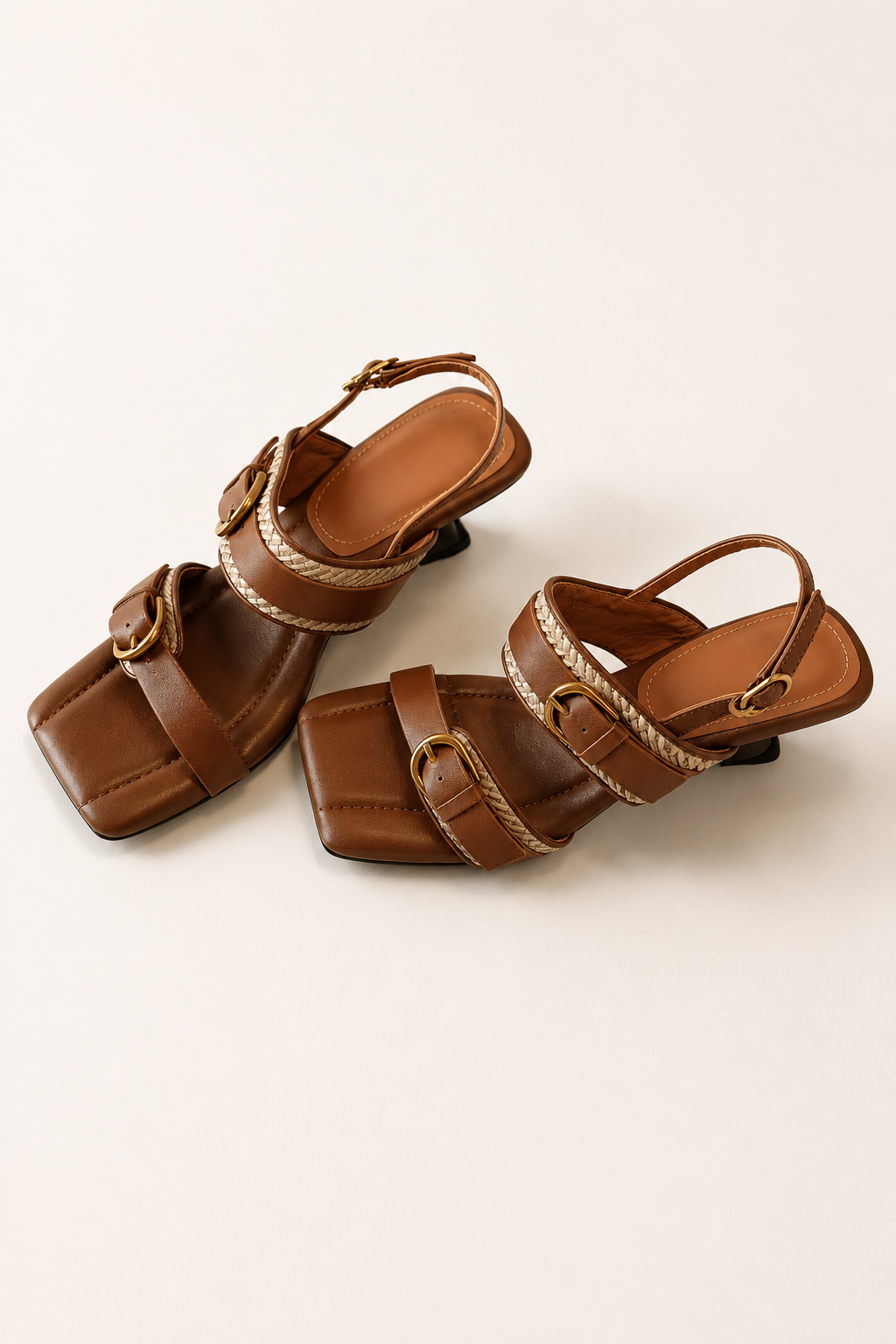Sandalias de mujer con hebillas metálicas - Liora