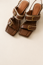 Sandalias de mujer con hebillas metálicas - Liora