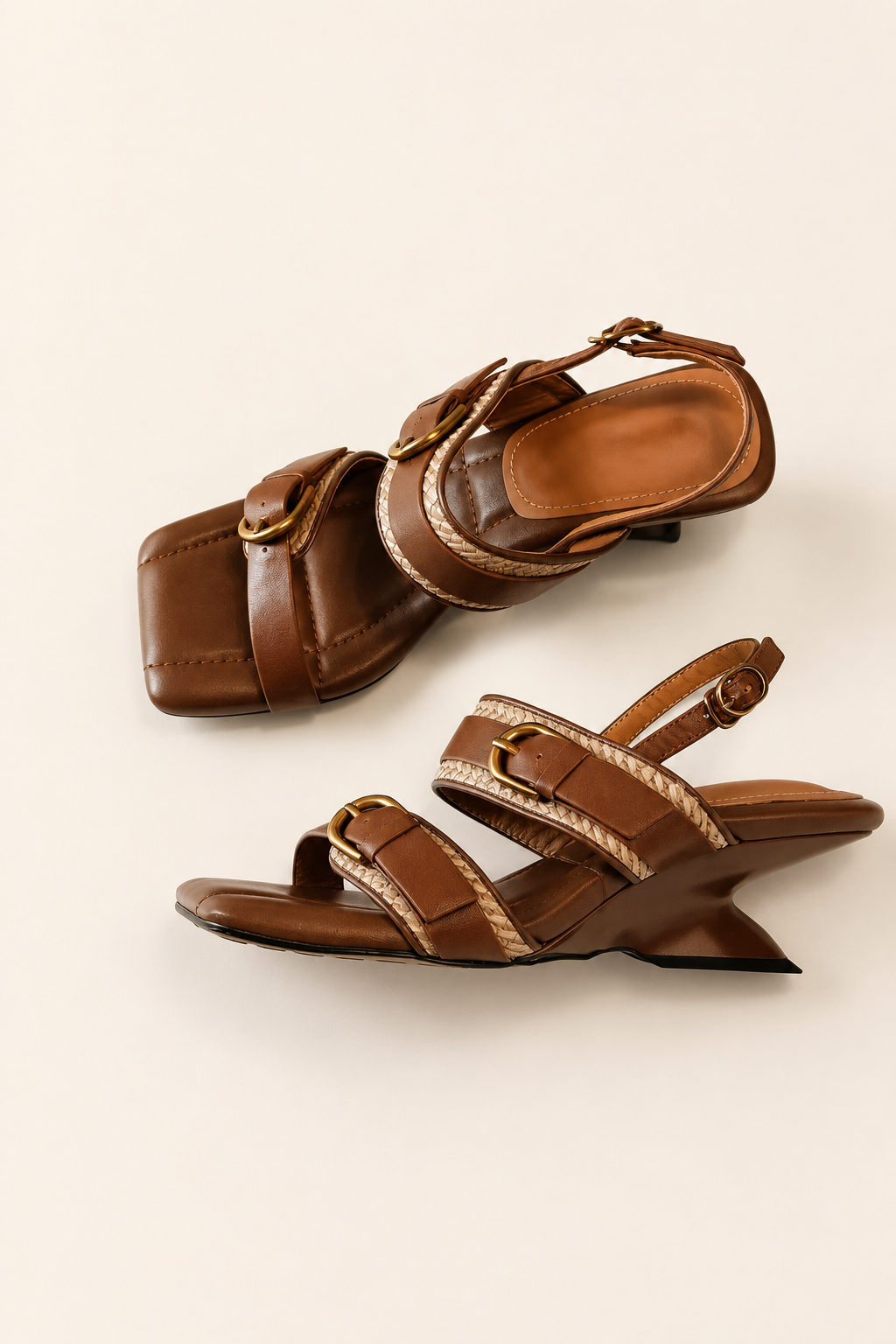 Sandalias de mujer con hebillas metálicas - Liora