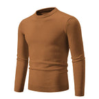 Pullover de punto para hombre de manga larga y cuello redondo - Odrin