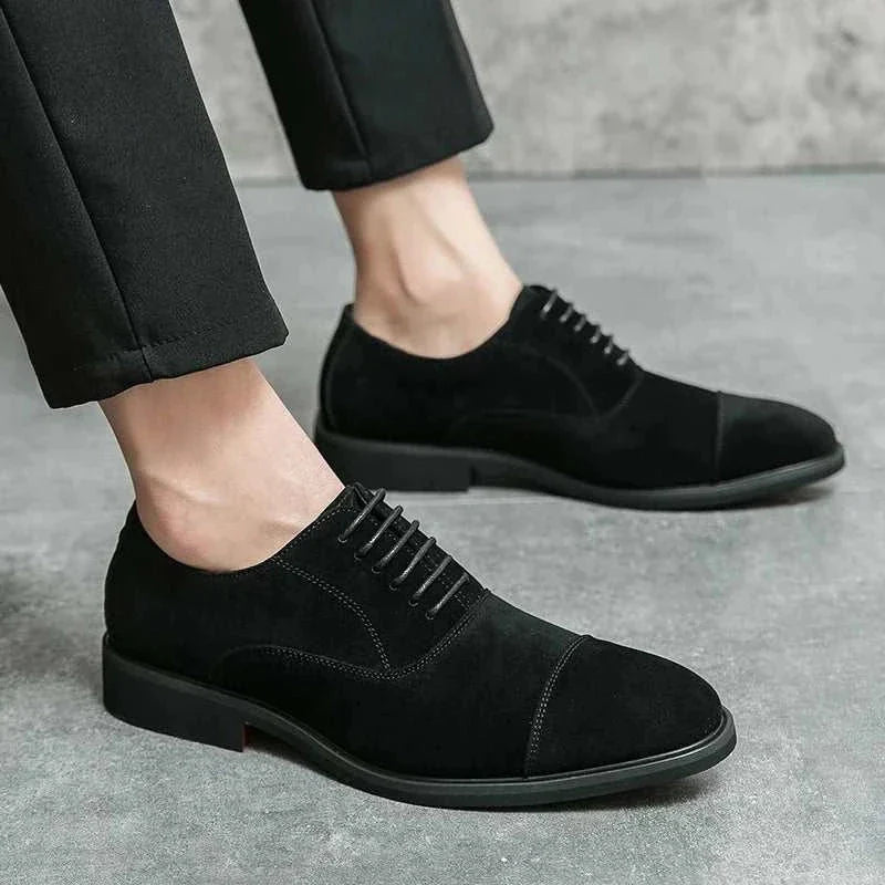 Zapatos elegantes de ante para hombre - Marcello