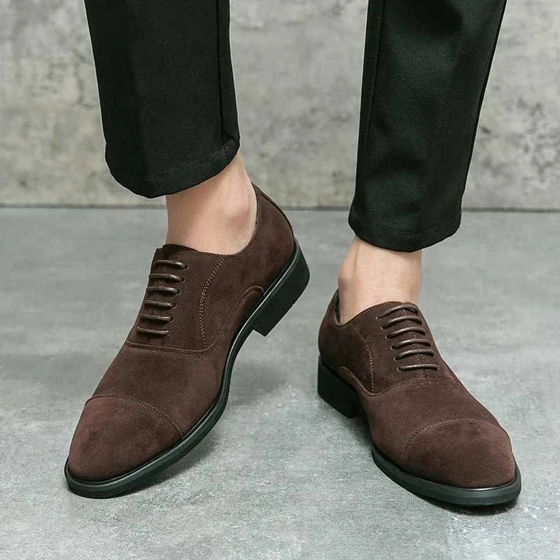 Zapatos elegantes de ante para hombre - Marcello