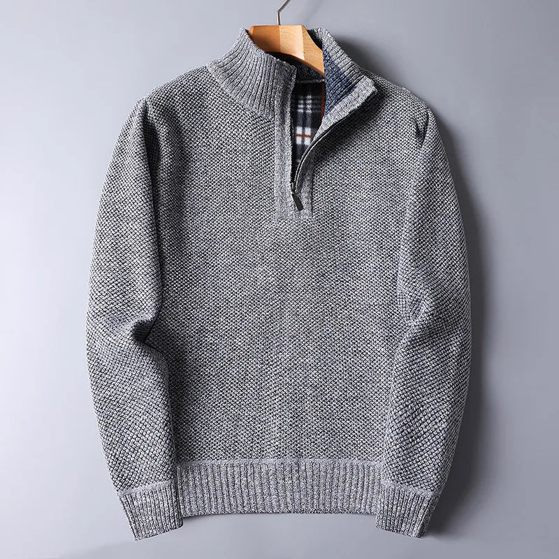 Sueter de lana para hombre con cremallera - Darven