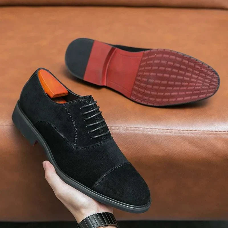 Zapatos elegantes de ante para hombre - Marcello