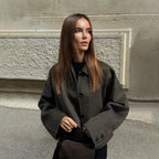 Chaqueta soft cuello alto - Irvène