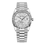 Reloj analógico clásico con brazalete metálico premium