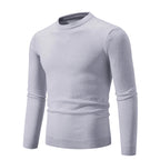 Pullover de punto para hombre de manga larga y cuello redondo - Odrin