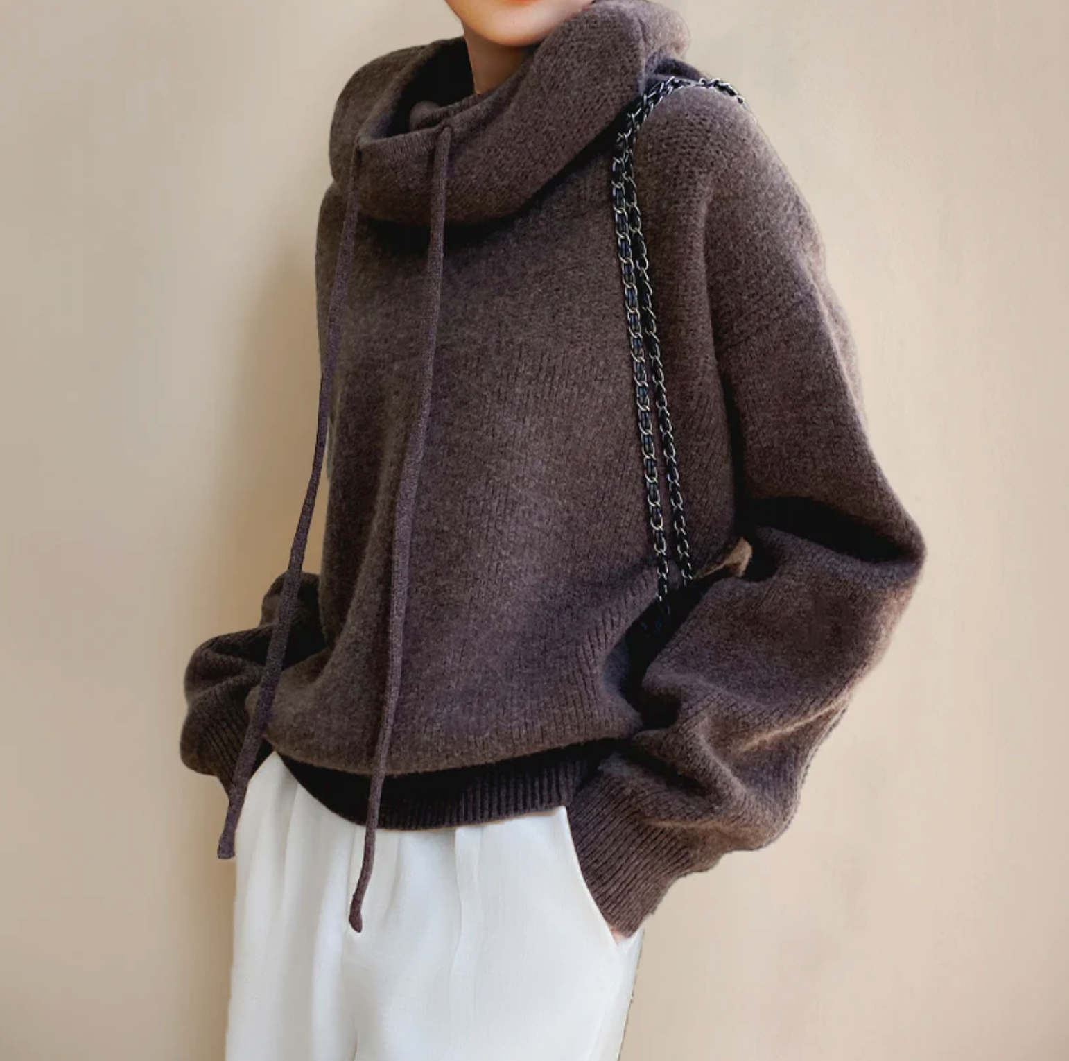 MERINO - JERSEY DE LANA DE CUELLO ALTO
