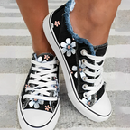 Rena - Deportivas de mujer a la última con estampado vaquero floral para un look elegante
