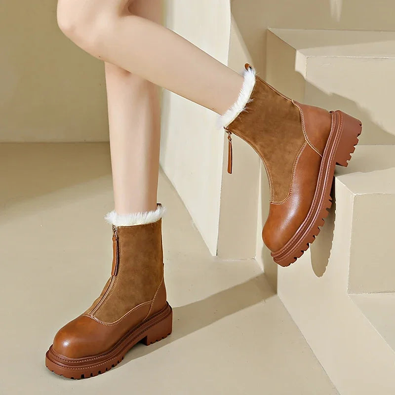 Botas de invierno para mujer estilo elegante- Naveen