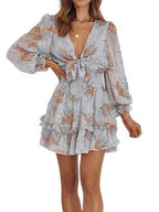 Sylvie - Vestido de gasa estampada simple