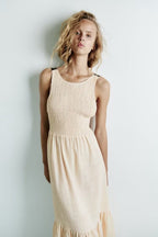 Aranza Vestido de verano con espalda baja