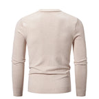 Pullover de punto para hombre de manga larga y cuello redondo - Odrin