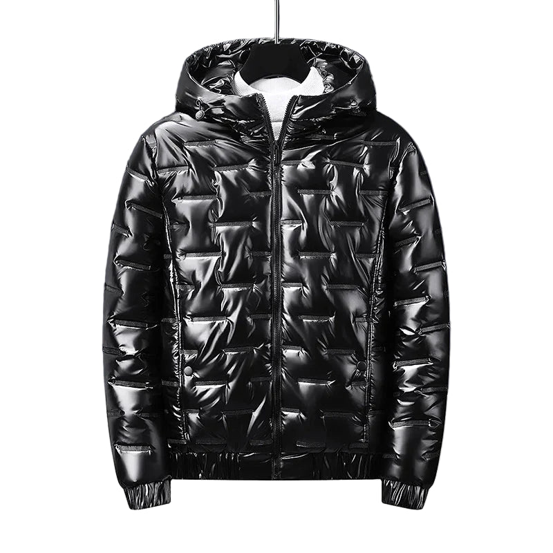 Chaqueta acolchada con capucha para hombre - Luuk