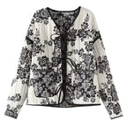 Elowen - Chaqueta vintage patchwork floral de mujer