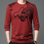 Cómoda sudadera para hombre con escote redondo