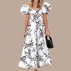 Bella - Maxivestido bohemio con tirantes fuera del hombro
