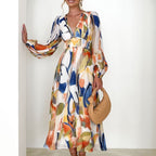 Juliette - Maxivestido bohemio con escote en V