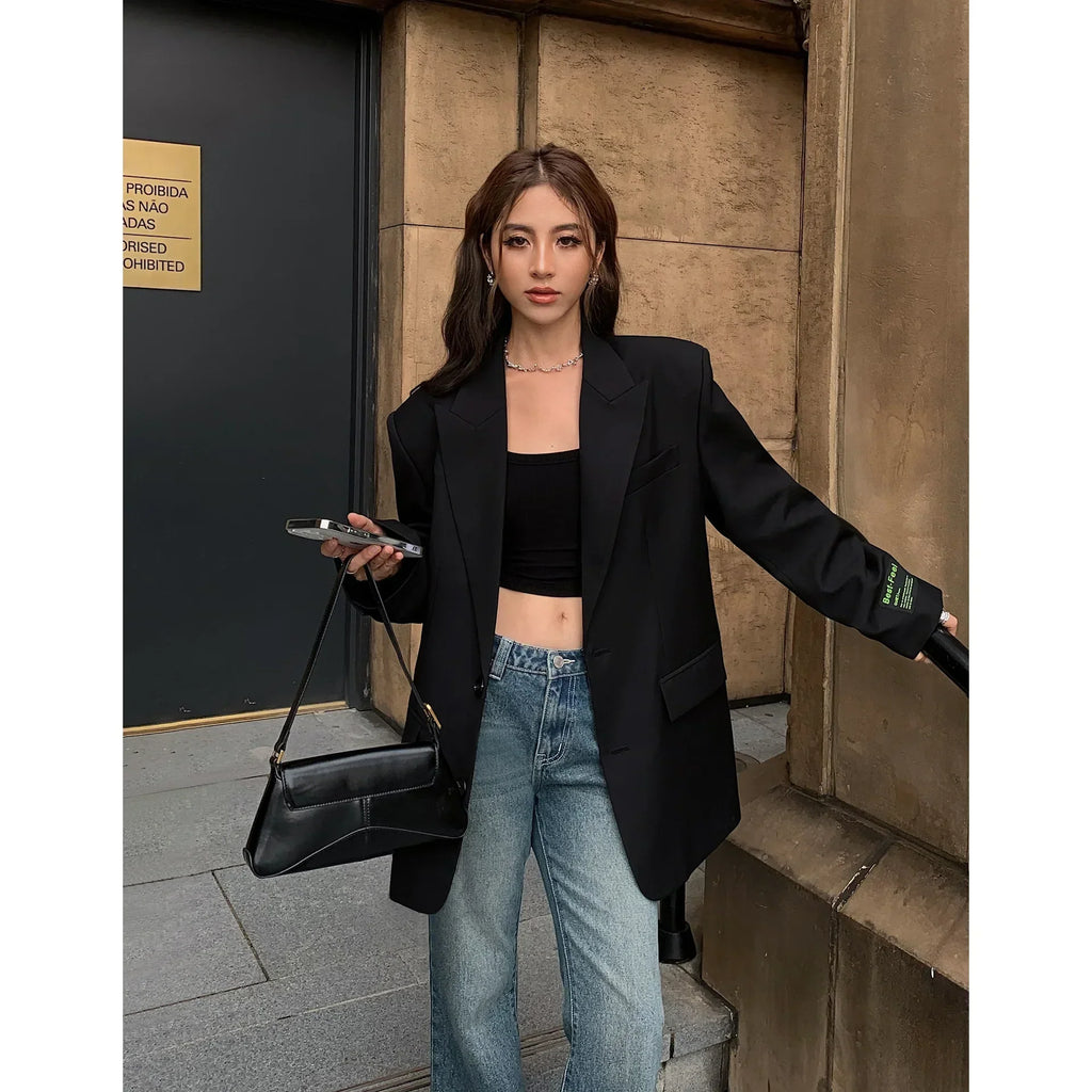 Dera - Blazer de mujer con hombros anchos