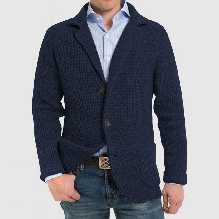 Elegante cárdigan de hombre para los negocios y el ocio