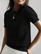 Magdalena - Jersey casual de primavera con mangas cortas