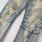 Pantalones vaqueros biker ajustados para hombre - Yrvar
