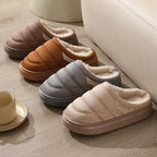 Unisex zapatillas de invierno de felpa antideslizante caliente - Nadir