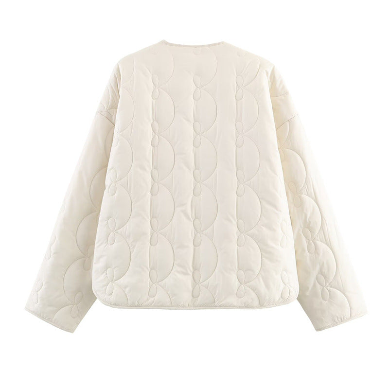 Chaqueta acolchada con patrón de lazos - Maeren