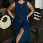 Vestido largo mujer sin mangas - Élodie