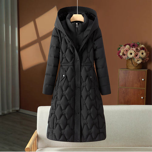 Abrigo para mujer acolchado largo de invierno - Cassy