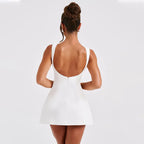Nia - Vestido corto con cintura alta