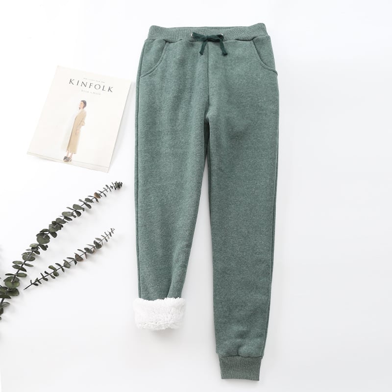 Pantalones para mujer efecto afelpado interior - Velya