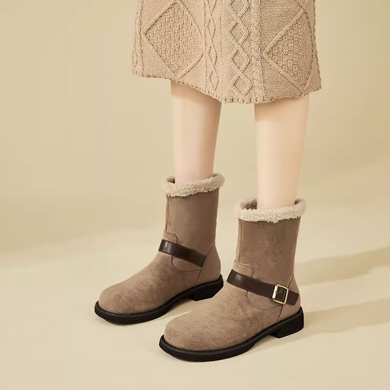Botas de tobillo de acabado suave para mujer con silueta estilizada - Elvane