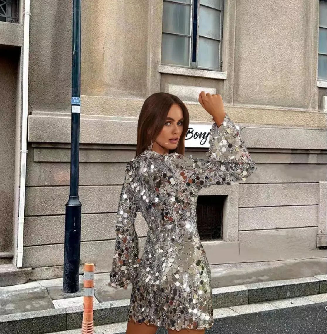 Michelle - La irresistible colección de vestidos de lentejuelas 2025 para mujer