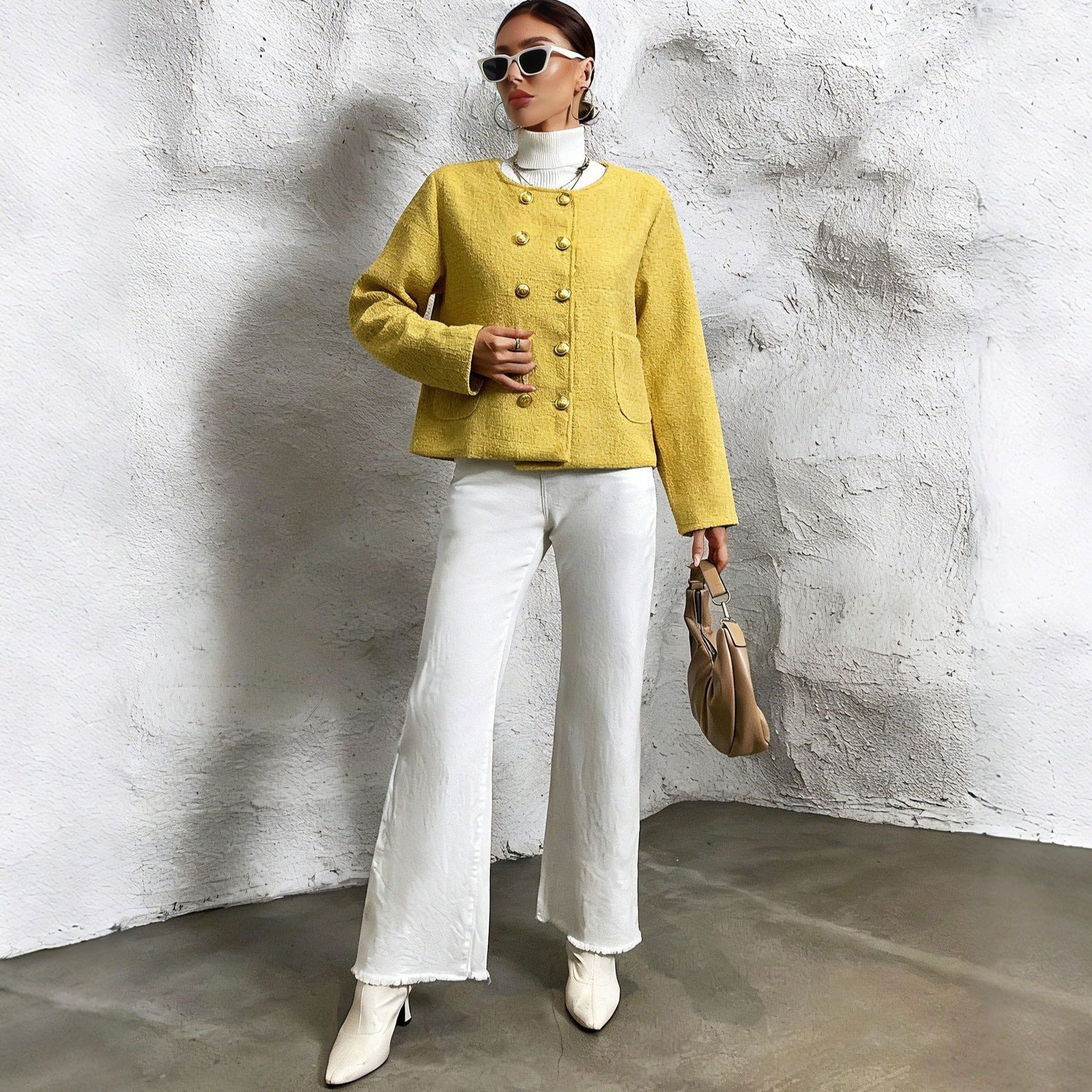 Chaqueta elegante para mujer inspiración francesa entallada - Colette