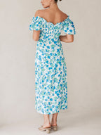 Mae - Fresco vestido midi floral de verano