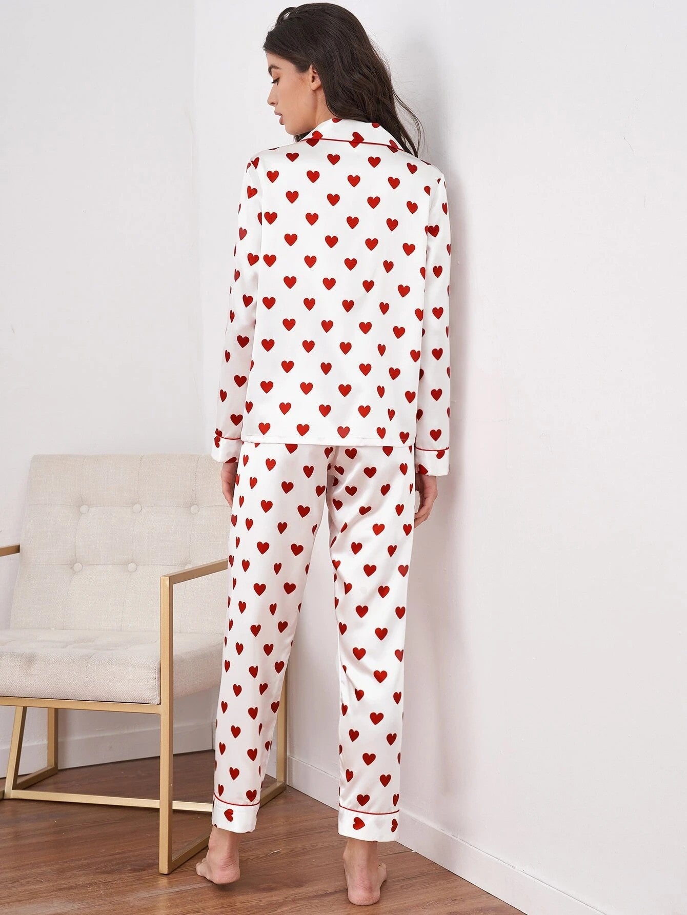 Conjunto de pijama con estampado de corazón - Elsa