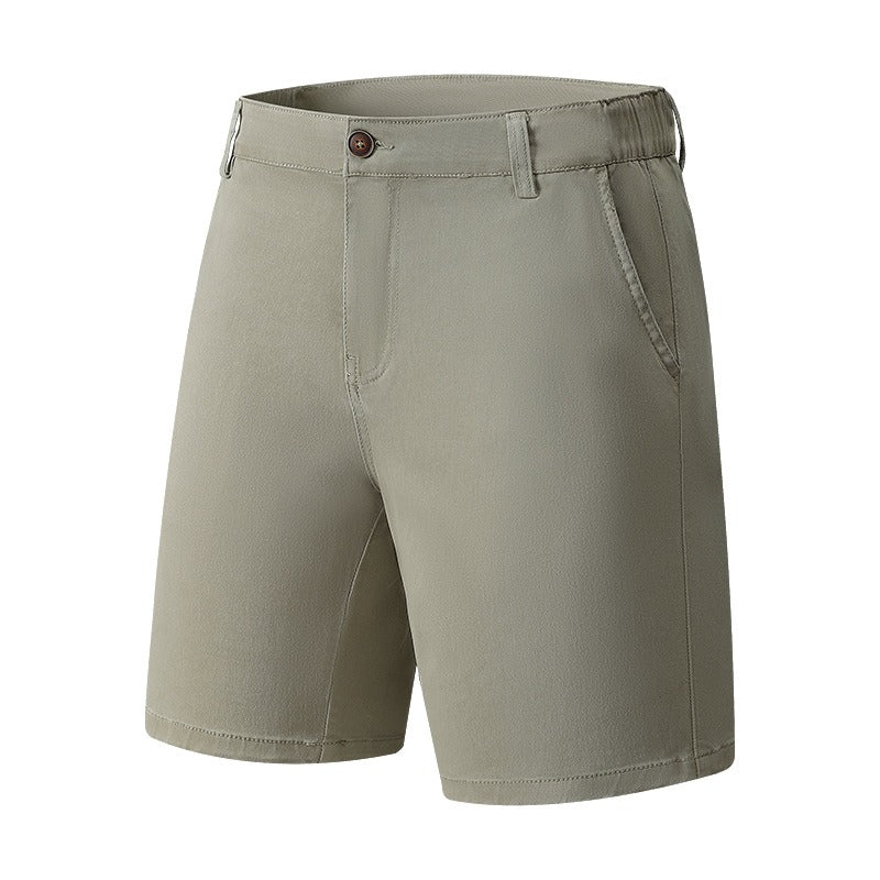 Pantalón corto para hombre tejido elástico estilo casual recto - Andrés