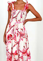 Amber - Vestido casual de tirantes con cintura elástica