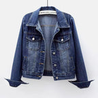 Chaqueta denim corta ajustada para mujer - Adelheid